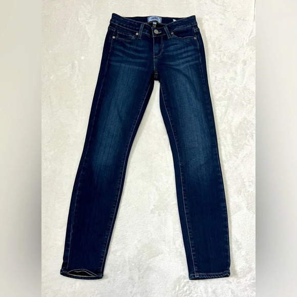 PAIGE Verdugo Ankle Dark Wash Skinny Jean - Size 25 - Picture 2 of 10